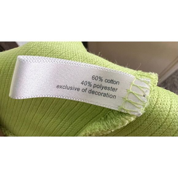 Essentials Lime Green Ribbed Hooded Quarter Zip Short Sleeve Shirt - Picture 4 of 4